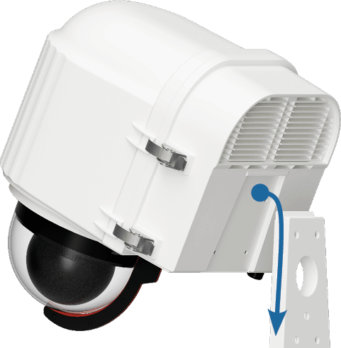 x stream designs xrain climate controlled ptz camera enclosure wall mount