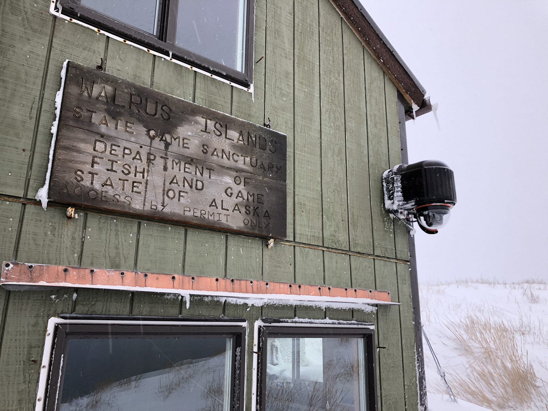 XClear Self Cleaning Camera Enclosure System Installed On Alaska Fish And Game Cabin On Round Island In Alaska 