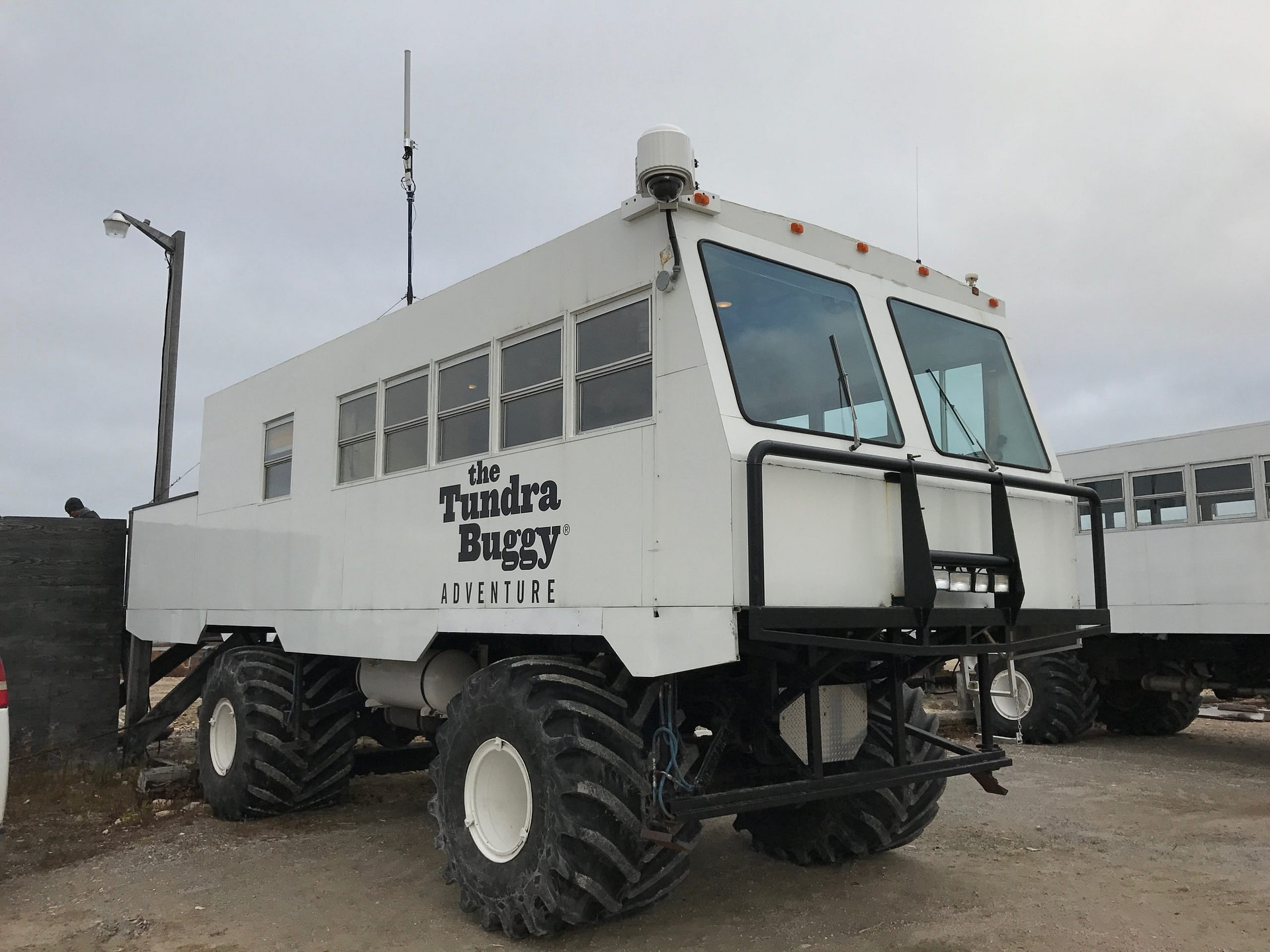 XHeat Climate Controlled PTZ Camera Enclosure System For Extreme Cold Conditions Installed On A Tundra Buggy Roaming Wapusk National Park In Churchill Manitoba Canada Overlooking Polar Bears 