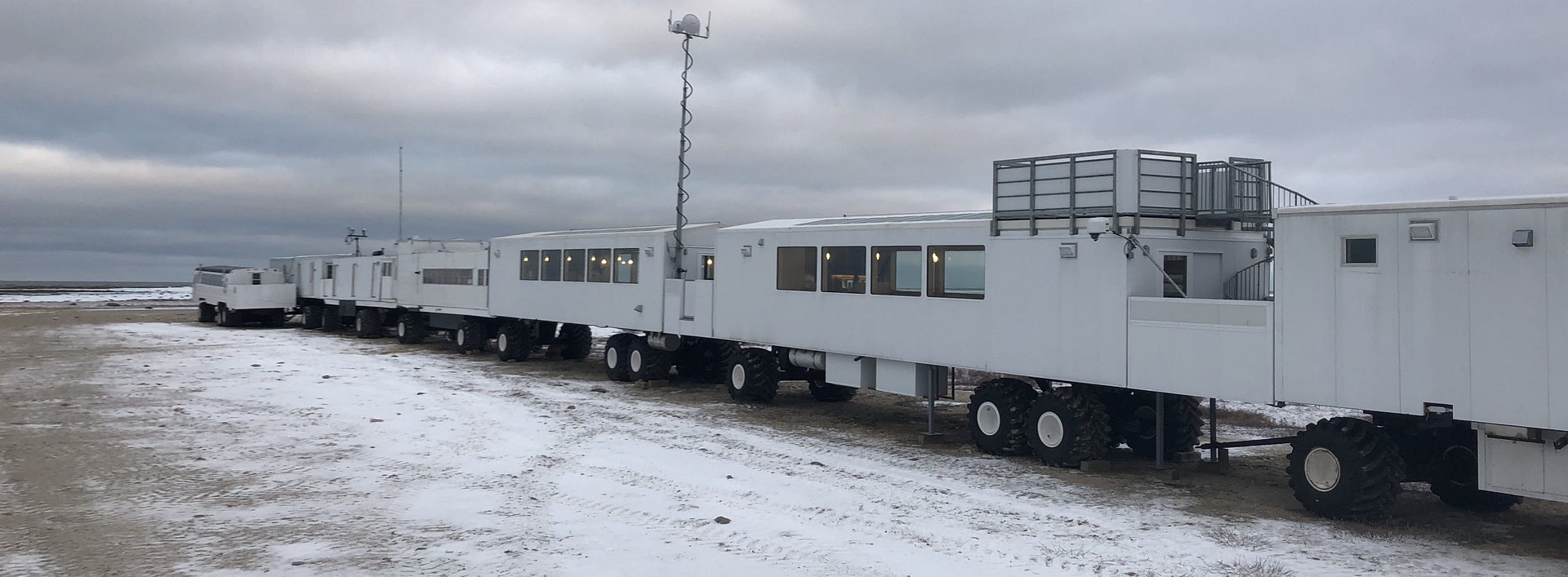 XRain Self Wiping Camera Housing System Installed On The Tundra Buggy Lodge Overlooking Polar Bears In Wapusk National Park In Churchill Manitoba Canada 